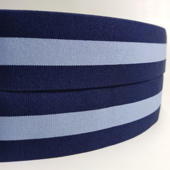 Karet Elastis Salur 4.5 CM - Navy-Blue | Karet Elastis Salur | Karet Sintetis | Aksesoris List Celan