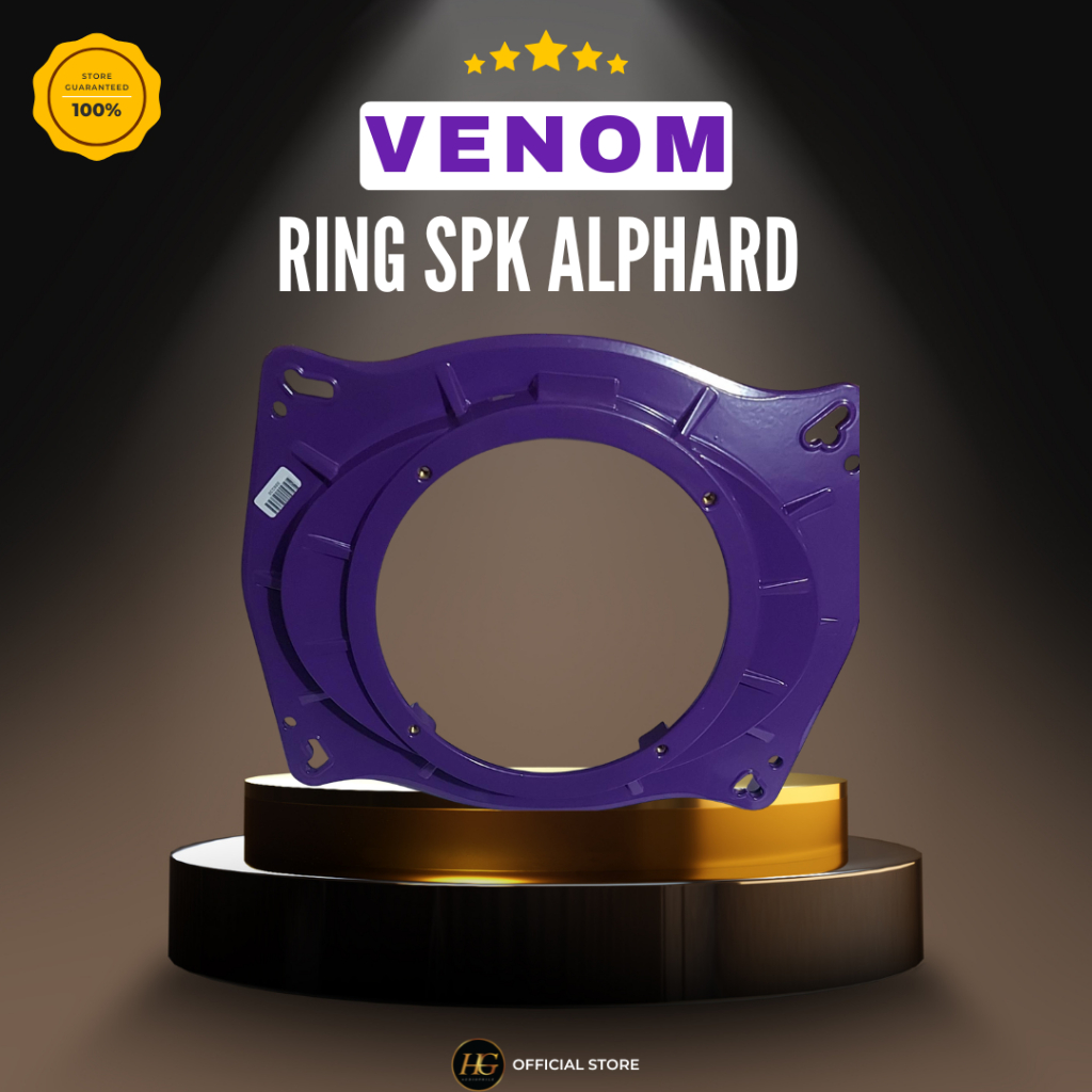 Ring Speaker Venom Alumunium Oval Plug And Play Alphard 6.5 Inch