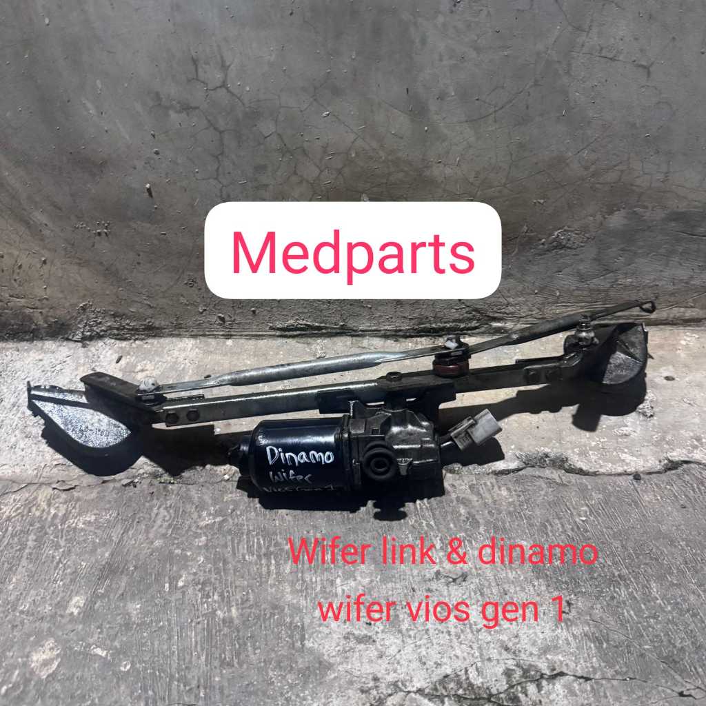 Wifer Wiper Link Motor Dinamo Wifer Wiper Assy Toyota Vios Gen 1 Copotan Original Garansi