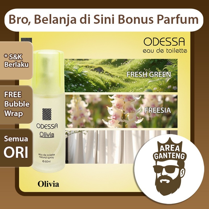 ODESSA EDT Perfume Olivia | Parfum EDT 60ml Odesa Eau de Toilette BPOM Pria Wanita * Area Ganteng *