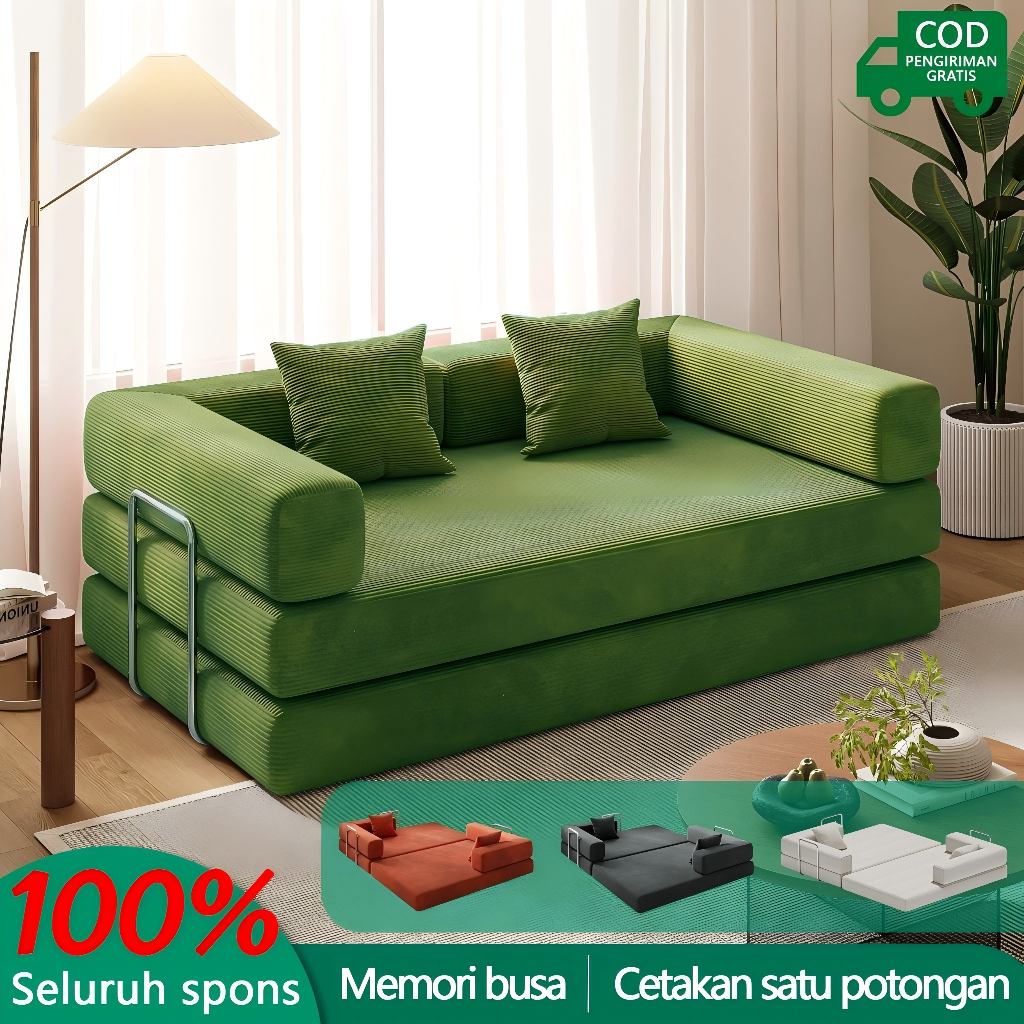 POPSOFA COD Sofa Bed Lipat Minimalis/Sofa Bed/Sofa Bench/Sofa 3 Seater/1.5M sofa/sofa tempat tidur&S