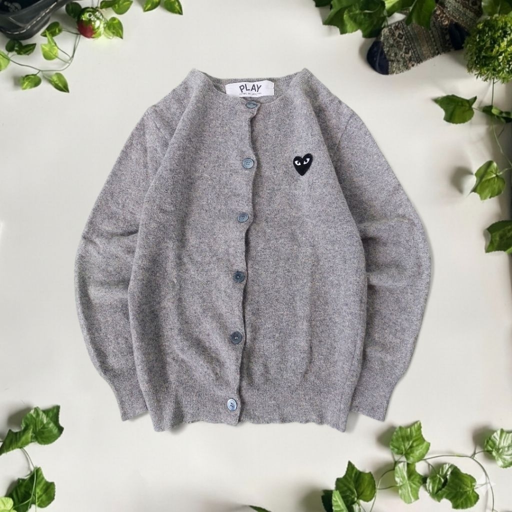 Vintage Cardigan Comme Des Garcons Play Knitted Sweater