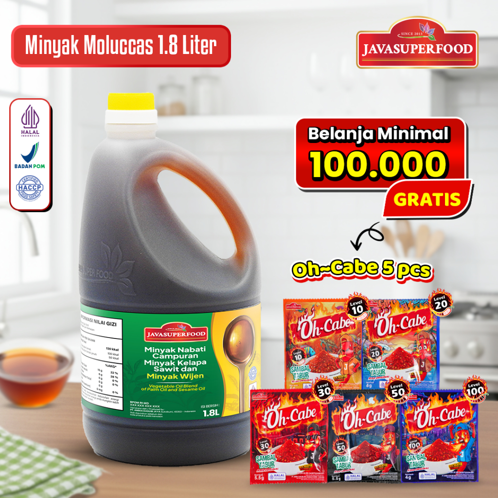 MINYAK WIJEN MOLUCCAS / SESAME OIL KOREA 1.8 LT