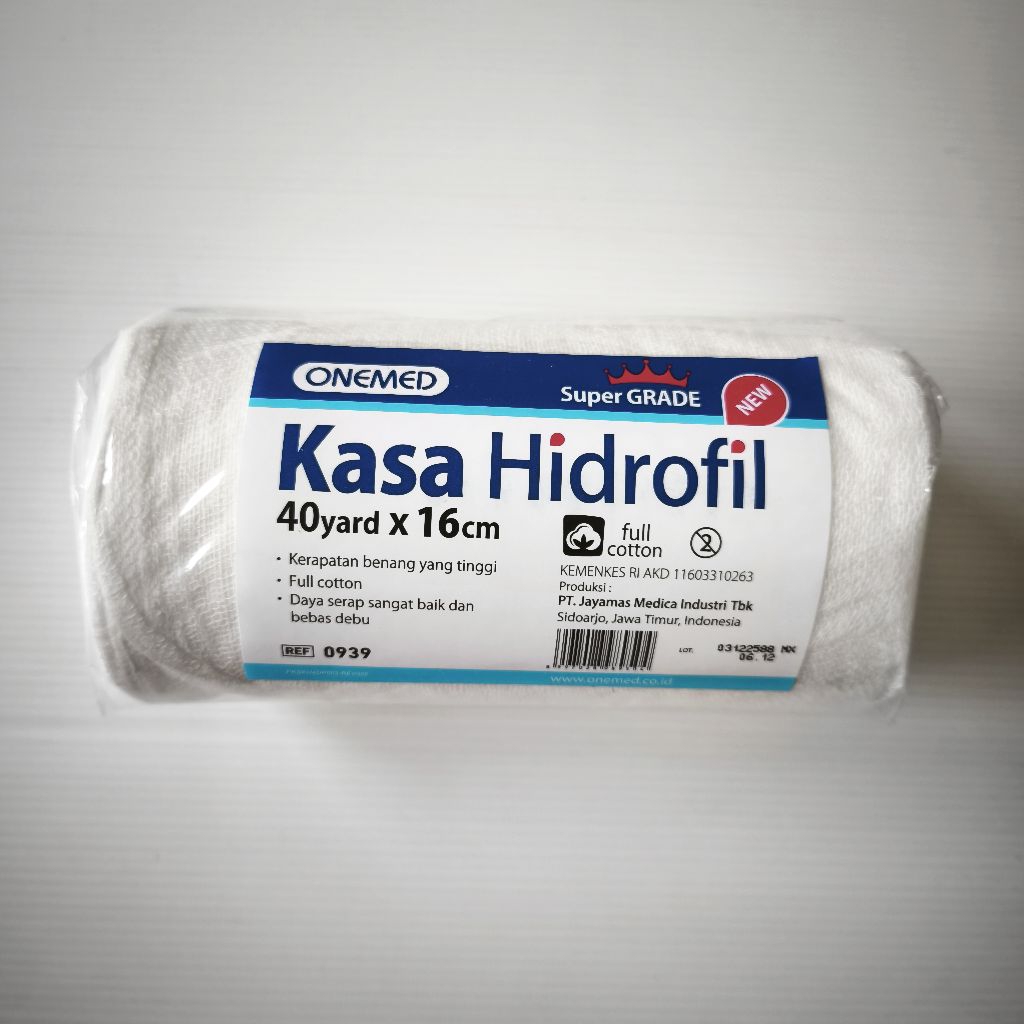 Kasa hidrofil 40 yardx 16cm onemed super grade/ kasa hidrofil pendek/ kasa hidrofil 16cm x 40yard on