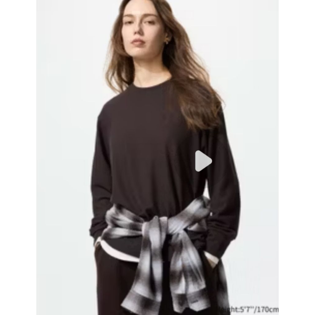 kaos fleece uniqlo
