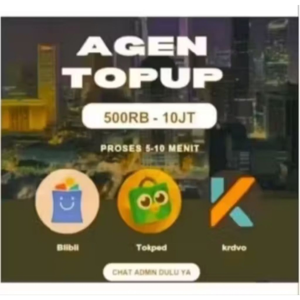 TERPERCAYA TOP SALDO UP KREDIVO DLL SALDO/PULSA TRANSPER 500-30jt  KESEMUA TERMURAH