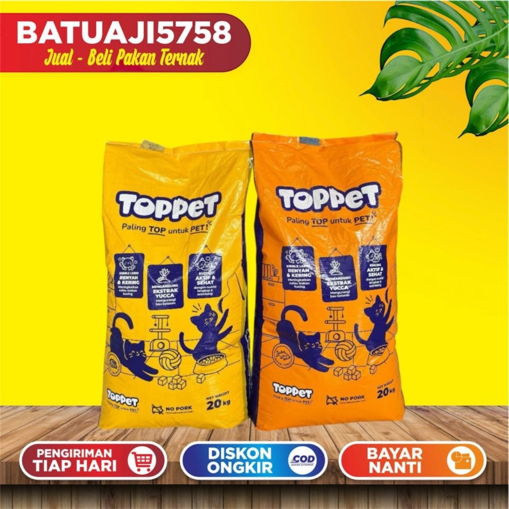 Toppet Makanan Kucing 1 Karung