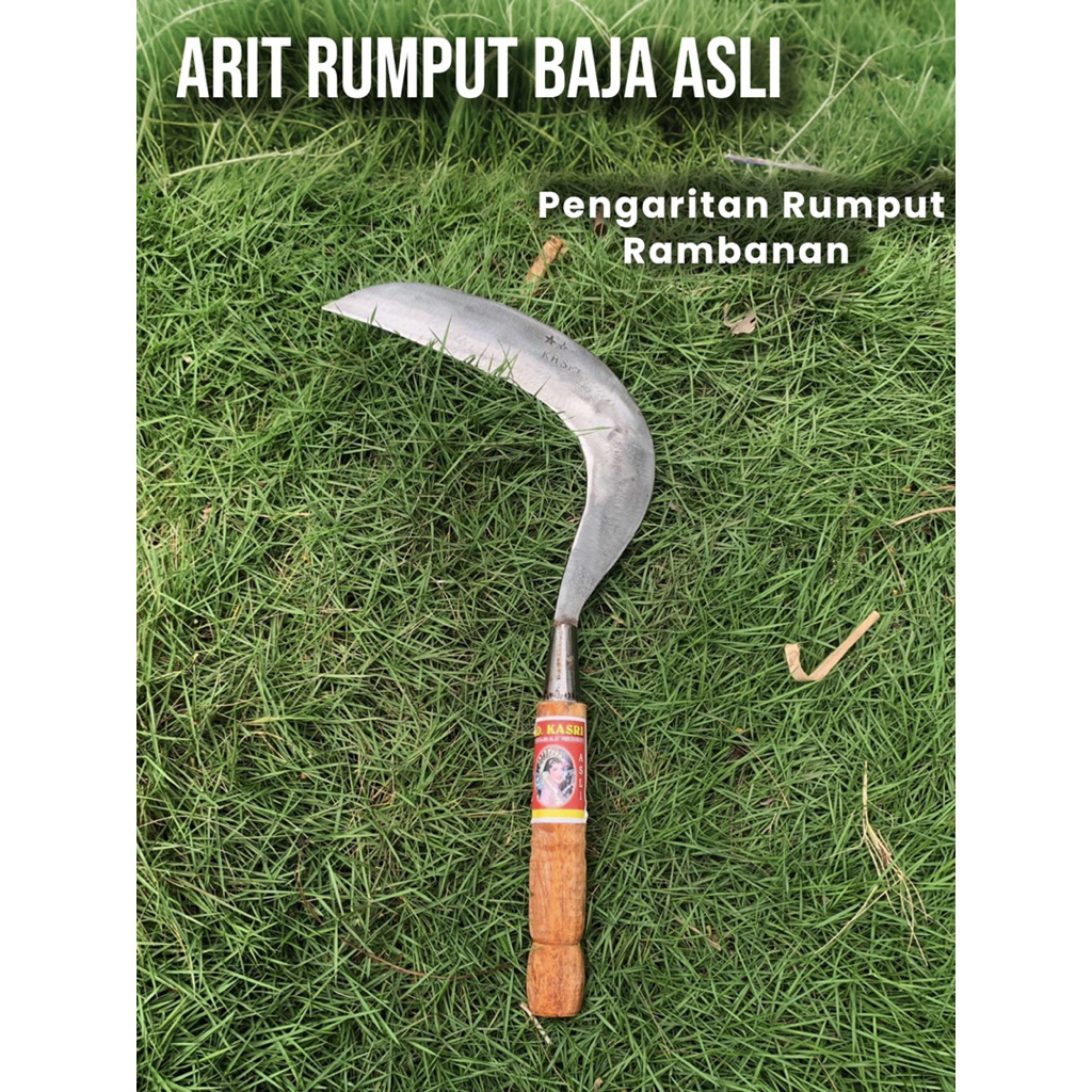 Arit/Sabit Baja Sepuhan Asli Untuk Pengaritan Rumput dan Rambanan KASRI PUTIH BINTANG 3