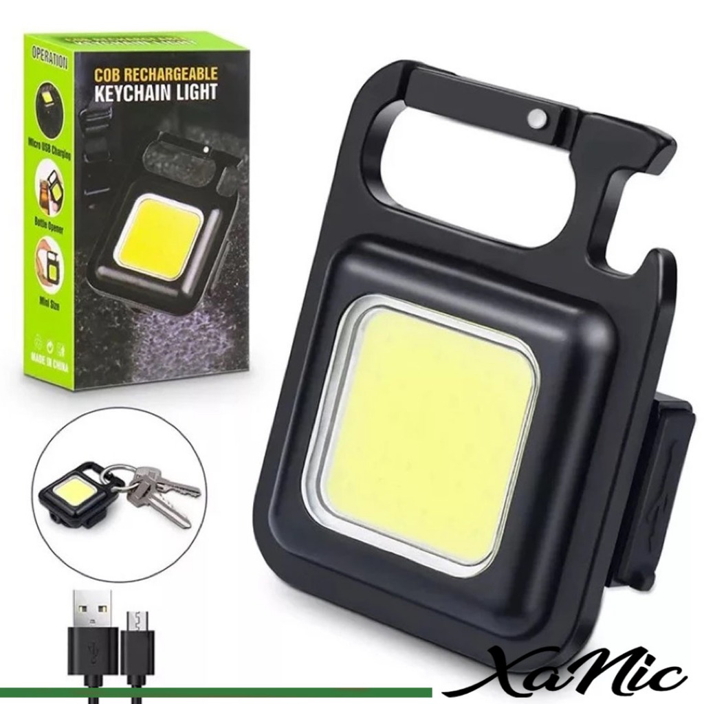 Senter Gantungan Kunci Keychain USB | Gantungan Kunci Senter LED | Senter Bisa Di Charging Senter Te