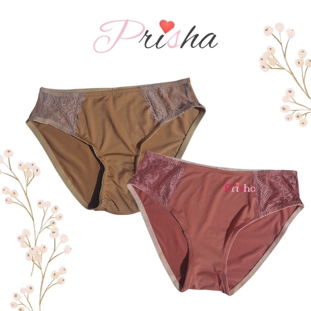 Prisha Celana Dalam Renda | Celana Dalam Wanita Renda Samping | CD Polos Renda | CD Wanita Dewasa | 