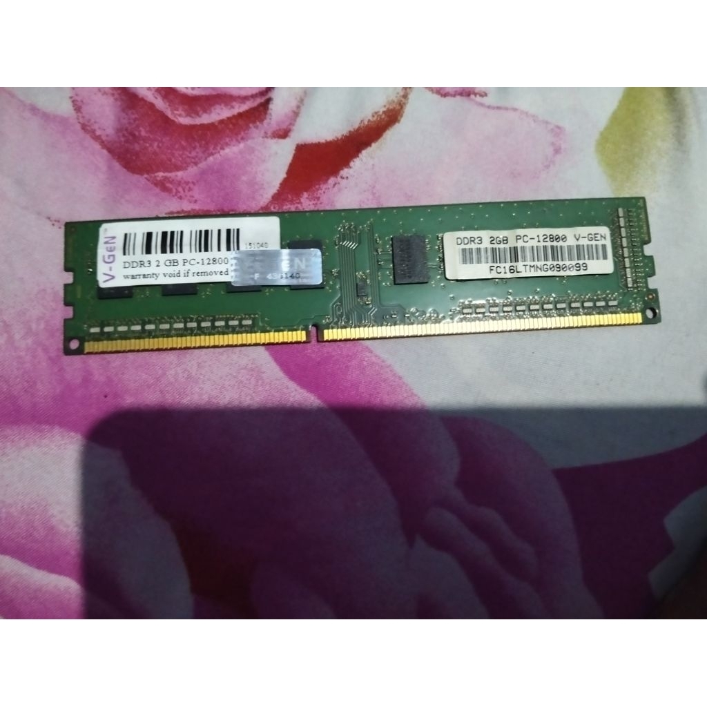 RAM V-GEN DDR3 2GB PC-12800