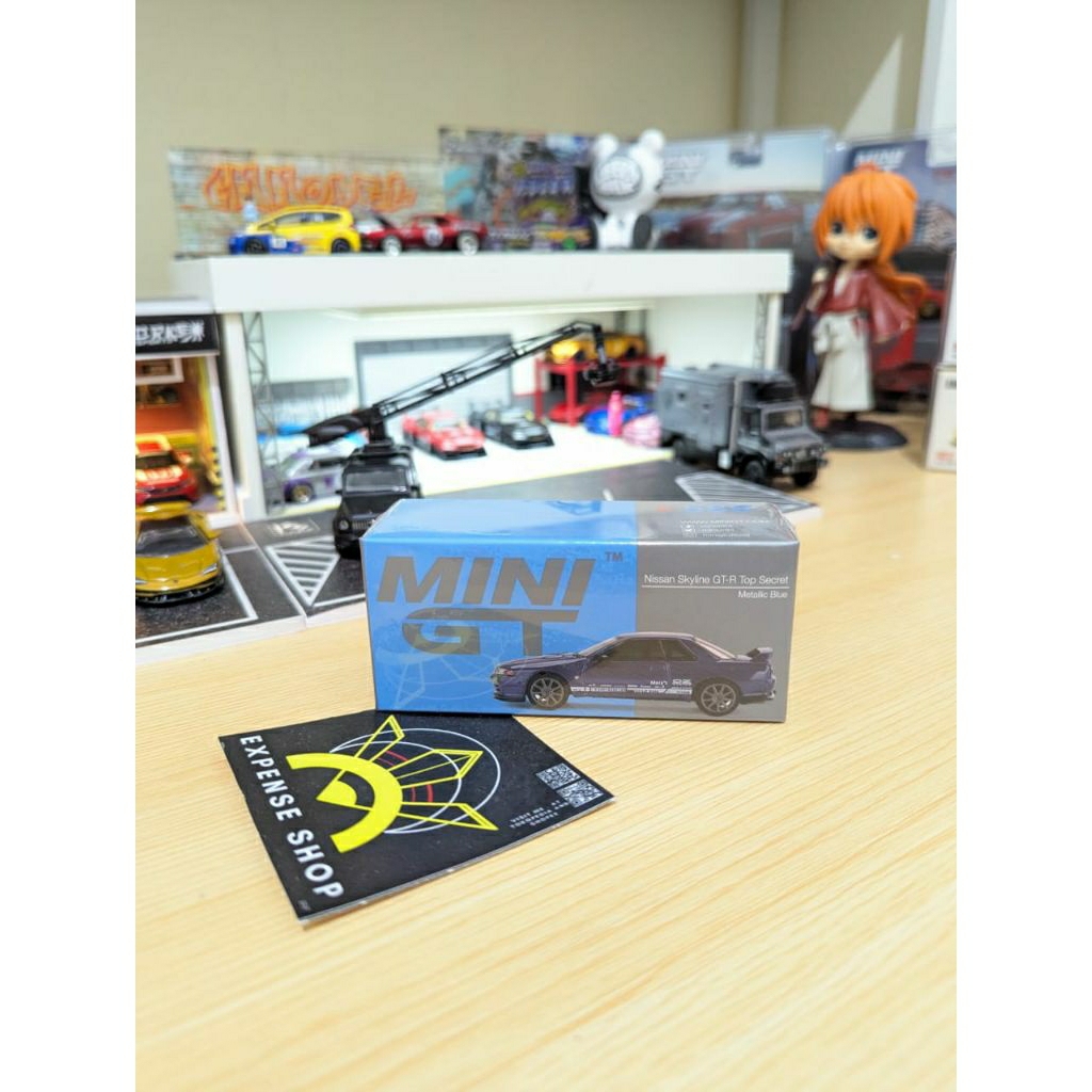 Mini GT 589 Nissan Skyline GT-R Top Secret VR32 Metallic Blue