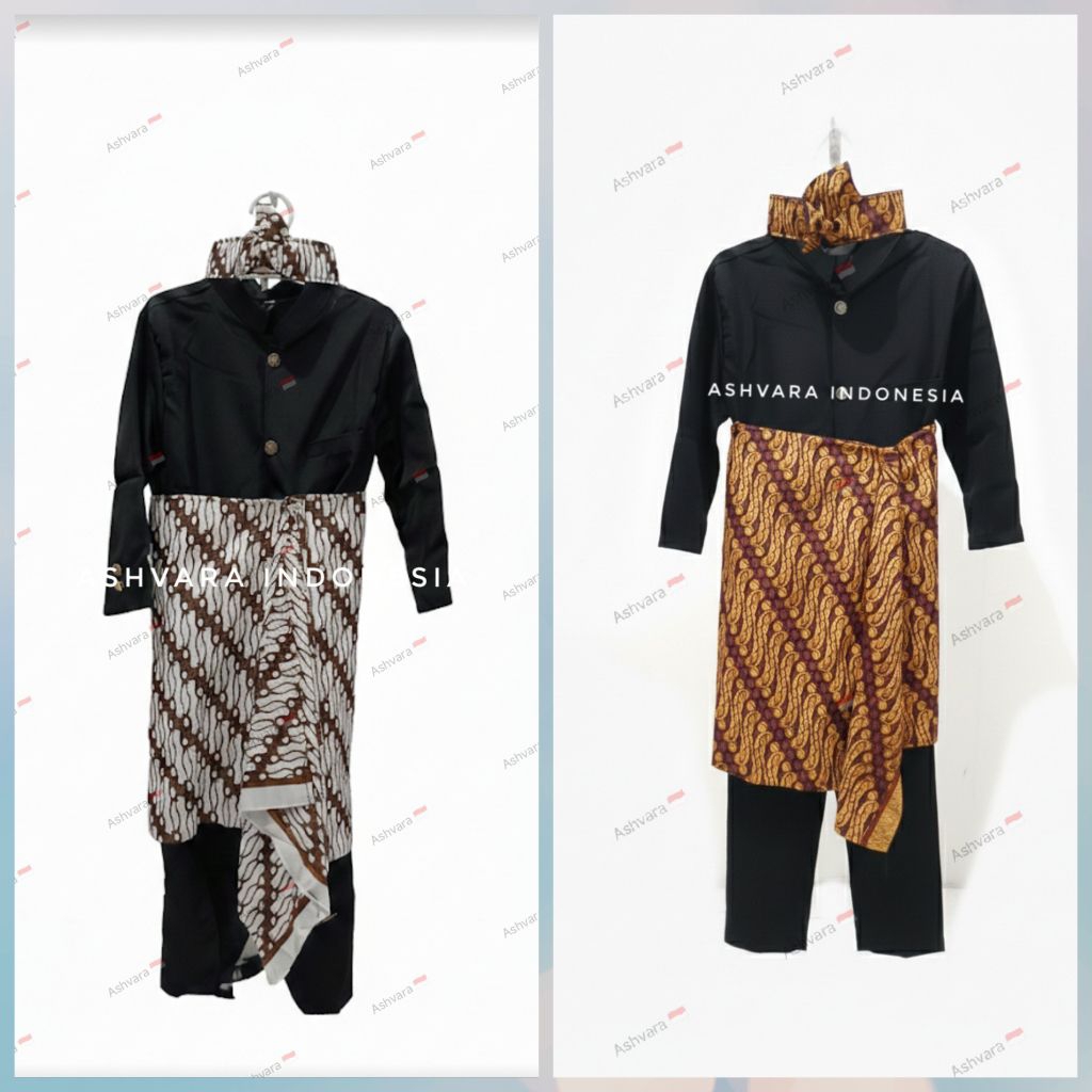 Baju adat Sunda anak TK, SD, SMP /Beskap Sunda/Pakaian adat Sunda/Beskap Sunda