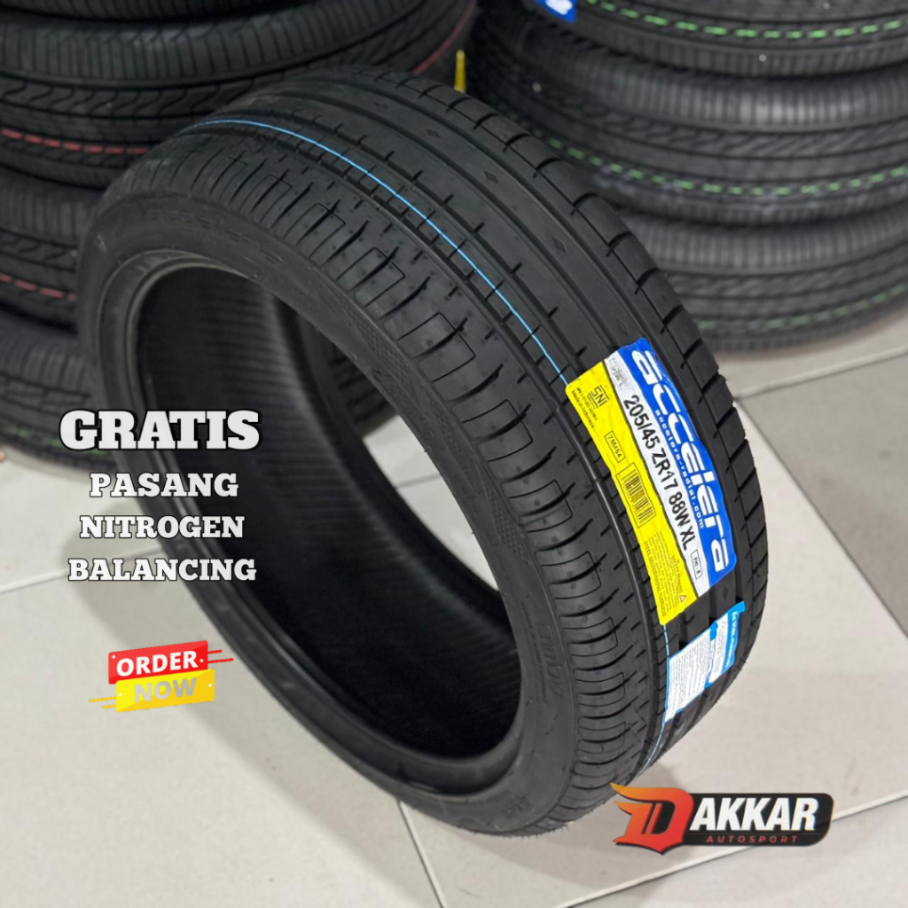 BAN MOBIL ACCELERA PHI-R 205 45 R17 TUBELES BAN MOBIL MURAH R17 UKURAN 205/45 R17