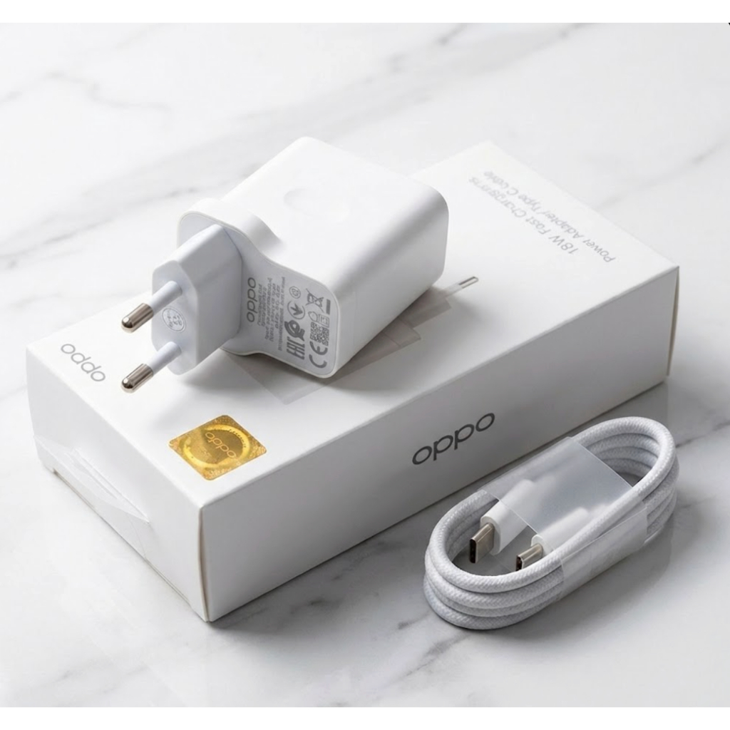 Charger ORIGINAL Oppo A54 Fast Charging USB C ORIGINAL 100% Charger OPPO 18Watt