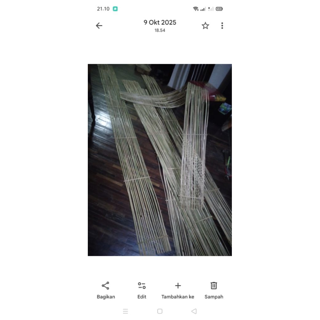 anyaman bambu dekorasi