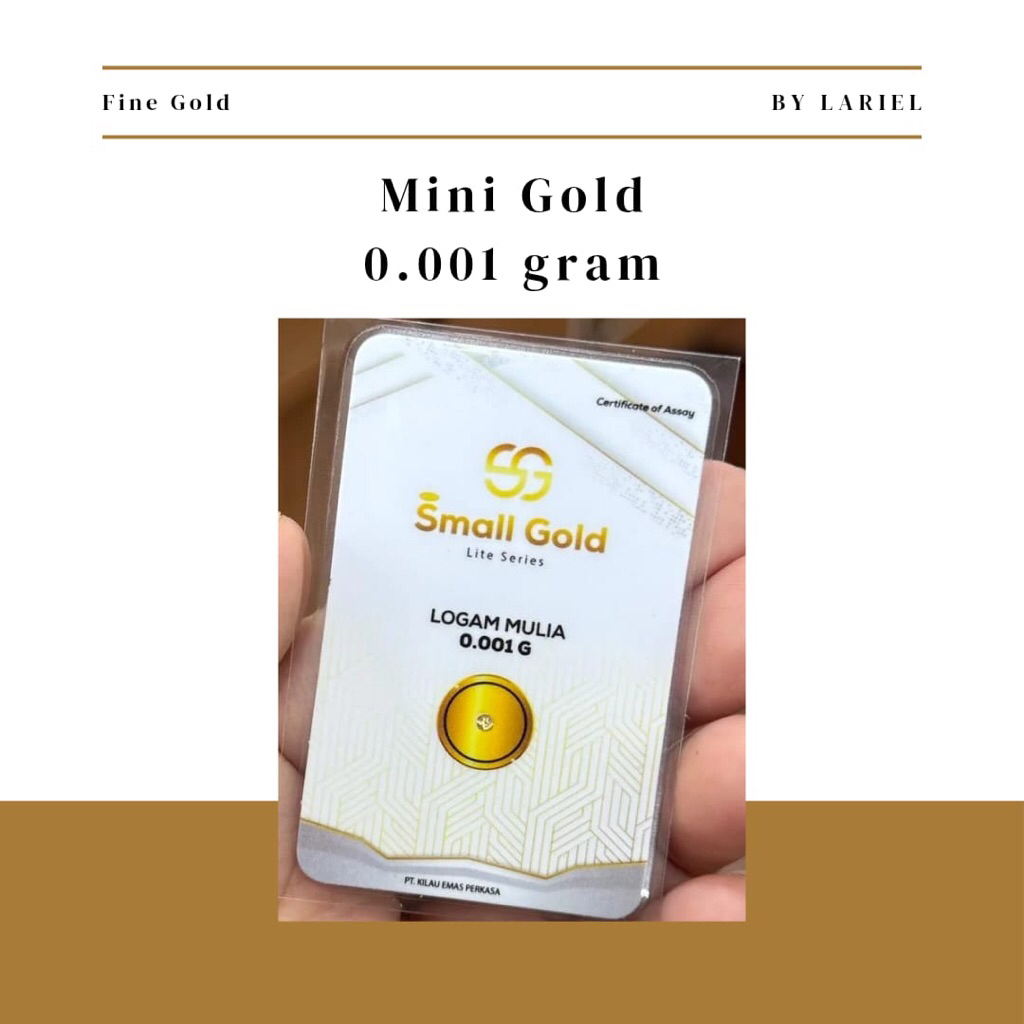 Emas Logam Mulia Murni Mini Gold - 0.001 gram