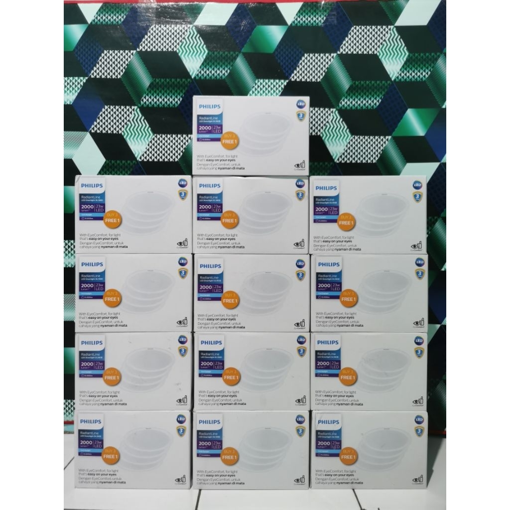 Downlight philips 23 watt isi 4