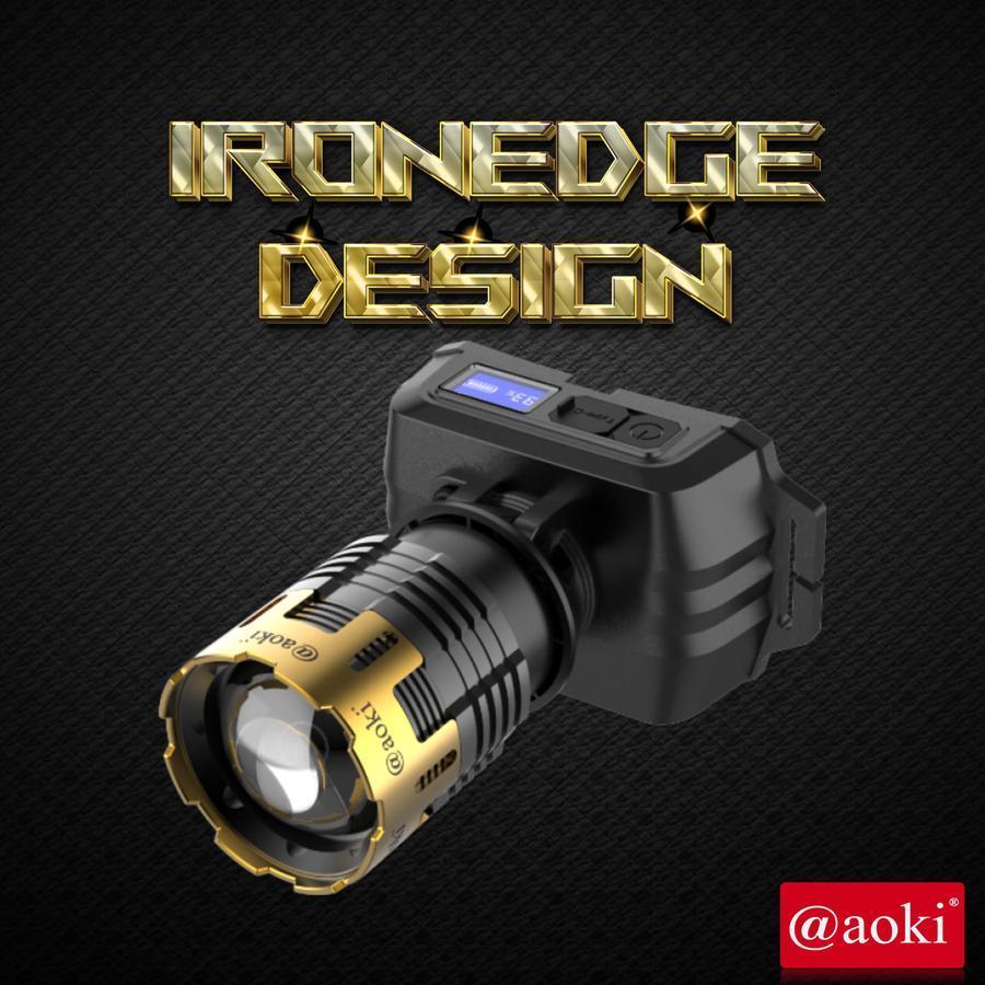 Senter Kepala Terbaru AOKI AK-3655A 6000mAh Super Terang - Tahan Lama