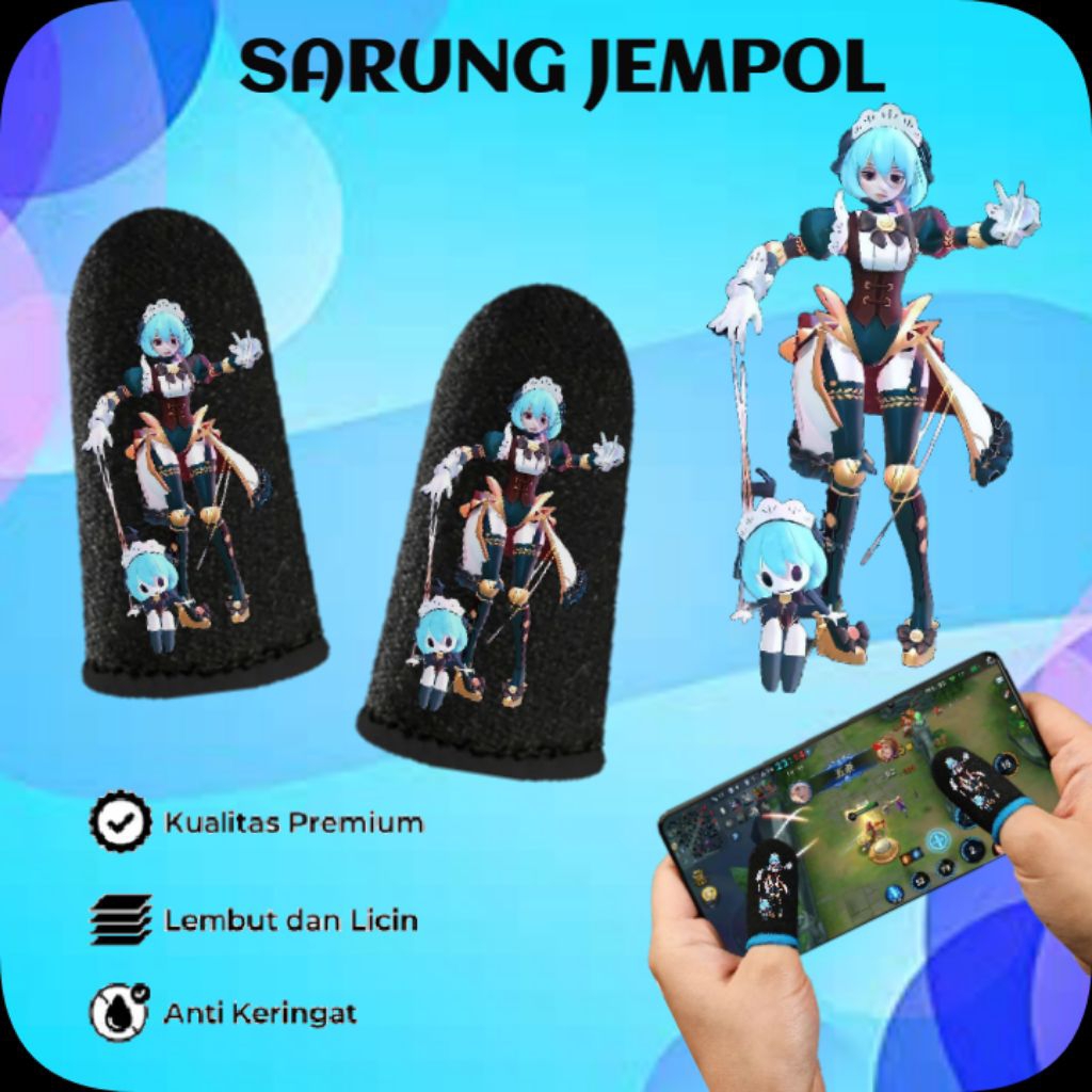 Finger Gaming Sarung Jempol Hero Mobile Lagends ( Suport ) Anti Basah