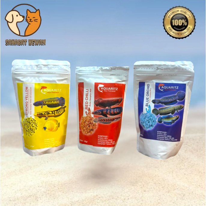 Pelet Ikan Chana Blue Yellow Red Untuk Blue Pulcra Andrao / Yellow Sentarum / Limbara