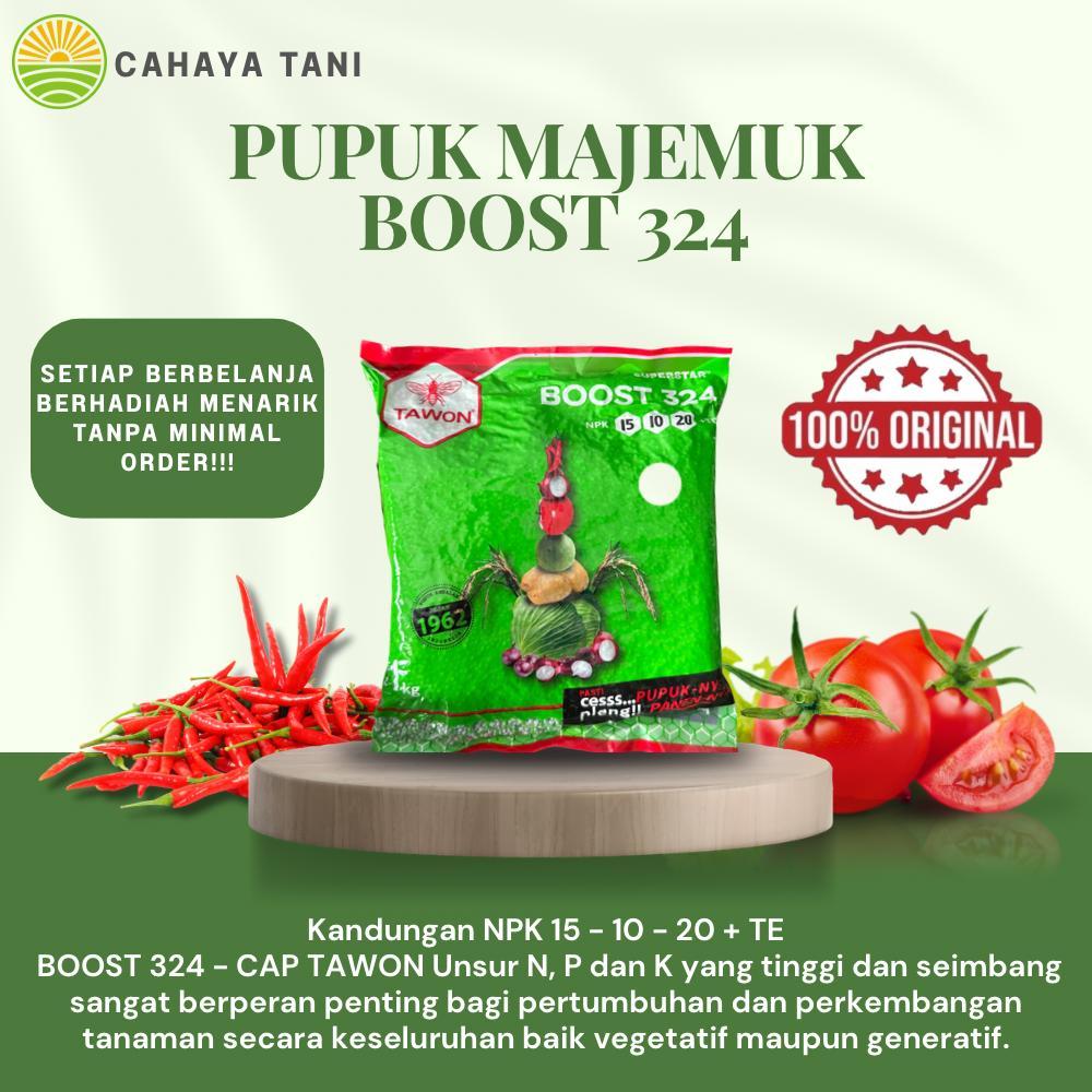 Pupuk NPK 15-10-20 + TE BOOST 324 1Kg Tawon