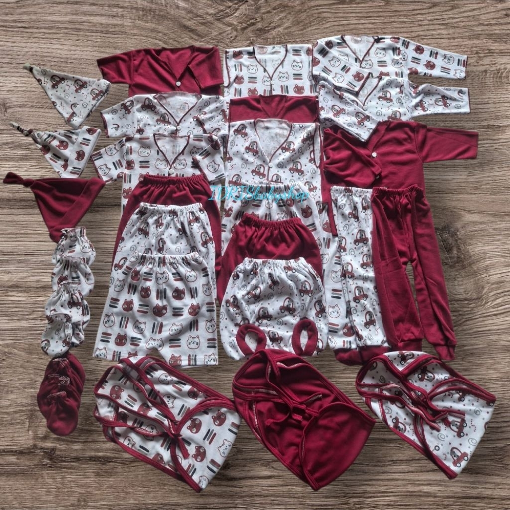 Paket 39 Pcs Baju Bayi Baru Lahir Perlengkapan Baju Bayi  Newborn