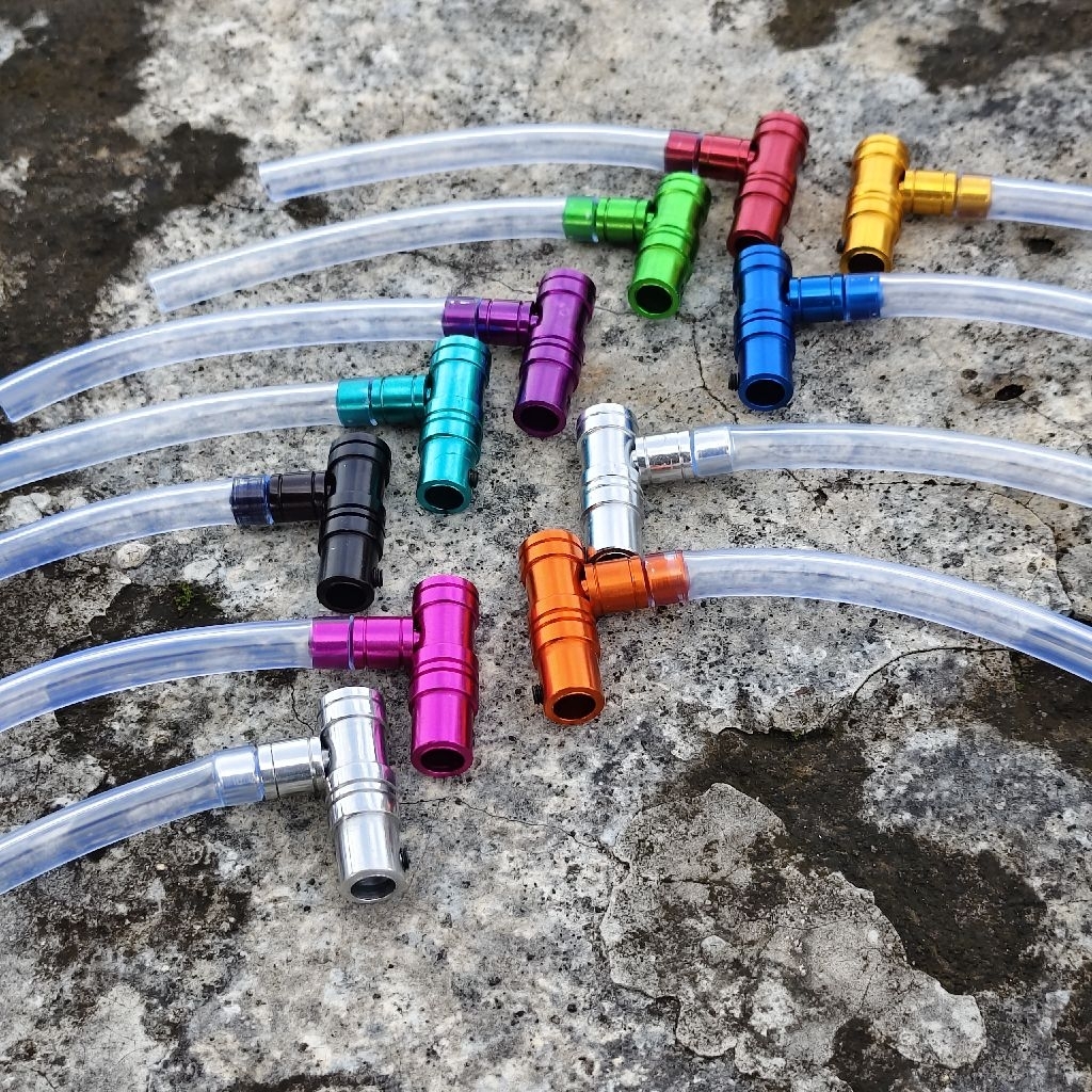 Nepel + Selang Hawa Vario 125 150 160 PCX ADV Beat Scoopy Genio Stylo Nepel Hawa Gardan Cvt Full CNC