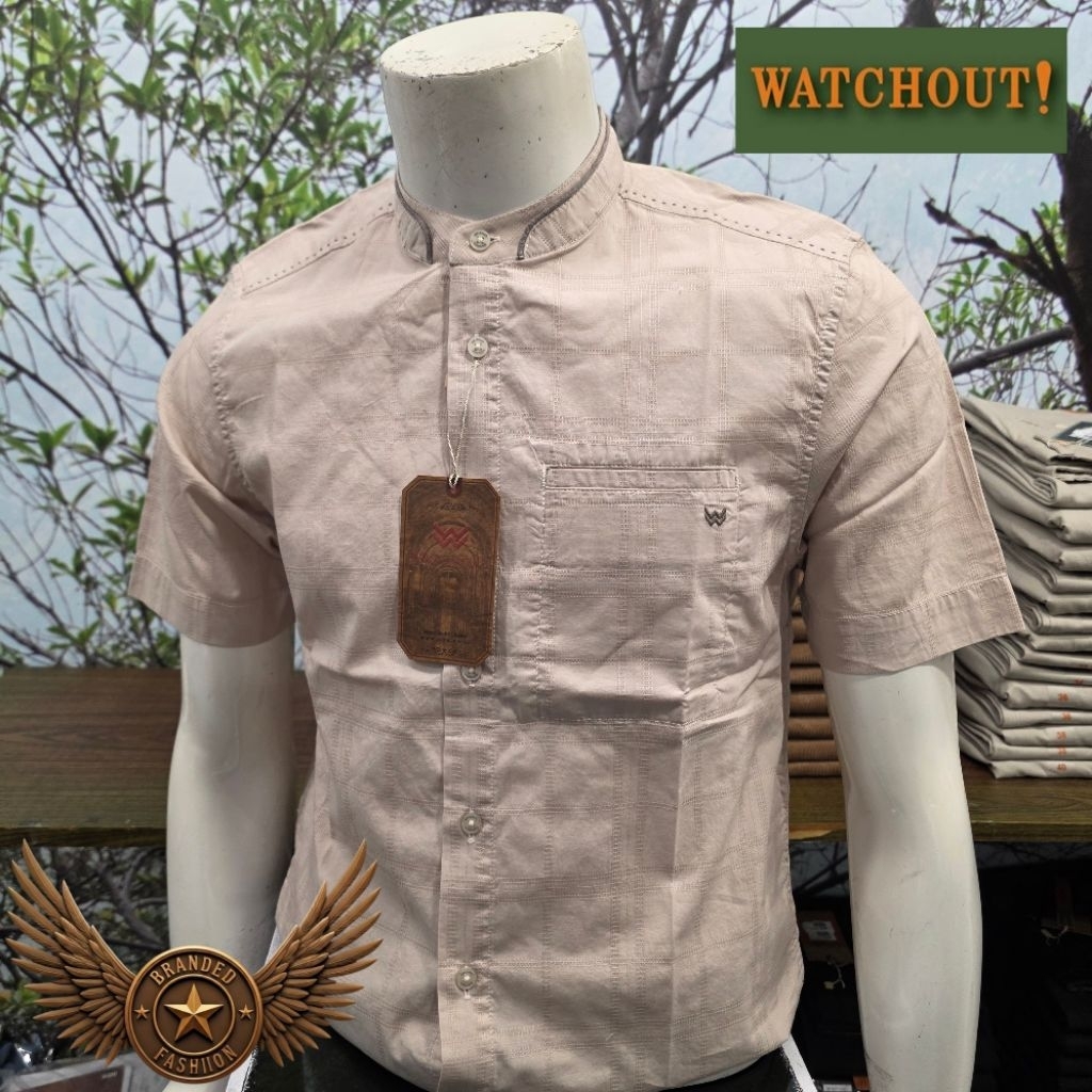 WATCHOUT CASUAL KEMEJA KOKO LENGAN PENDEK WS802520005 CREAM