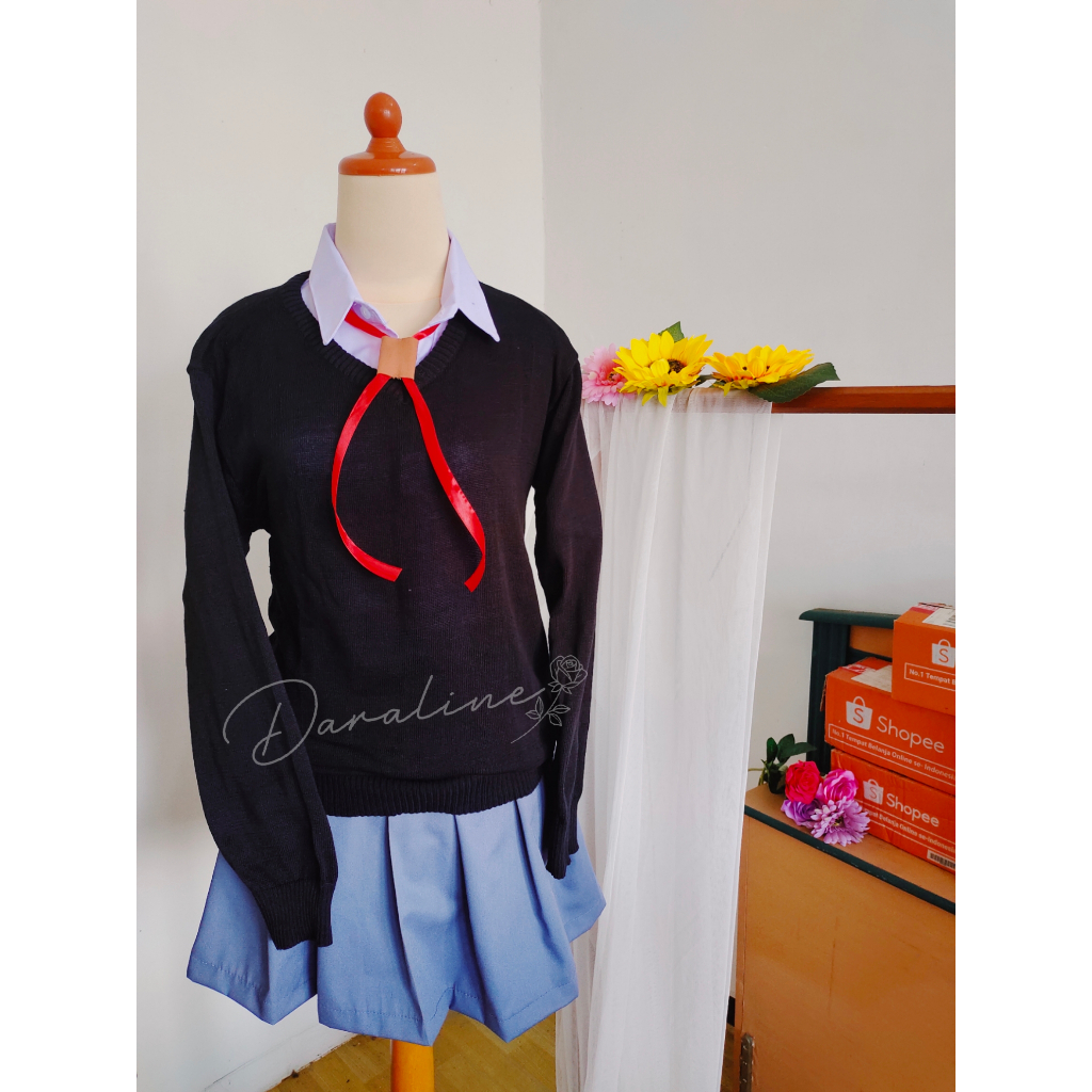 Kostum Seragam Cosplay Micchon Shikimori Anime Kawaii Shikimori-san School Uniform High Quality