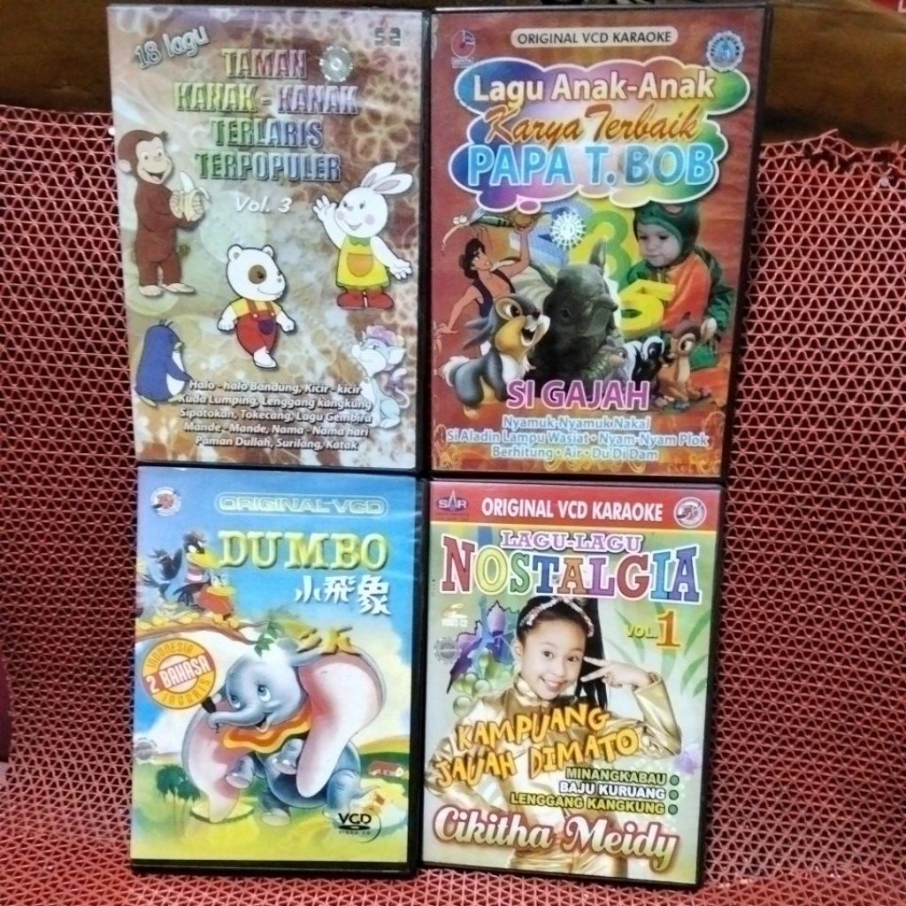 VCD KARAOKE LAGU ANAK "BEBAS PILIH JUDUL CHAT JUDUL YG MAU DIORDER KEPENJUAL 100% ORIGINAL