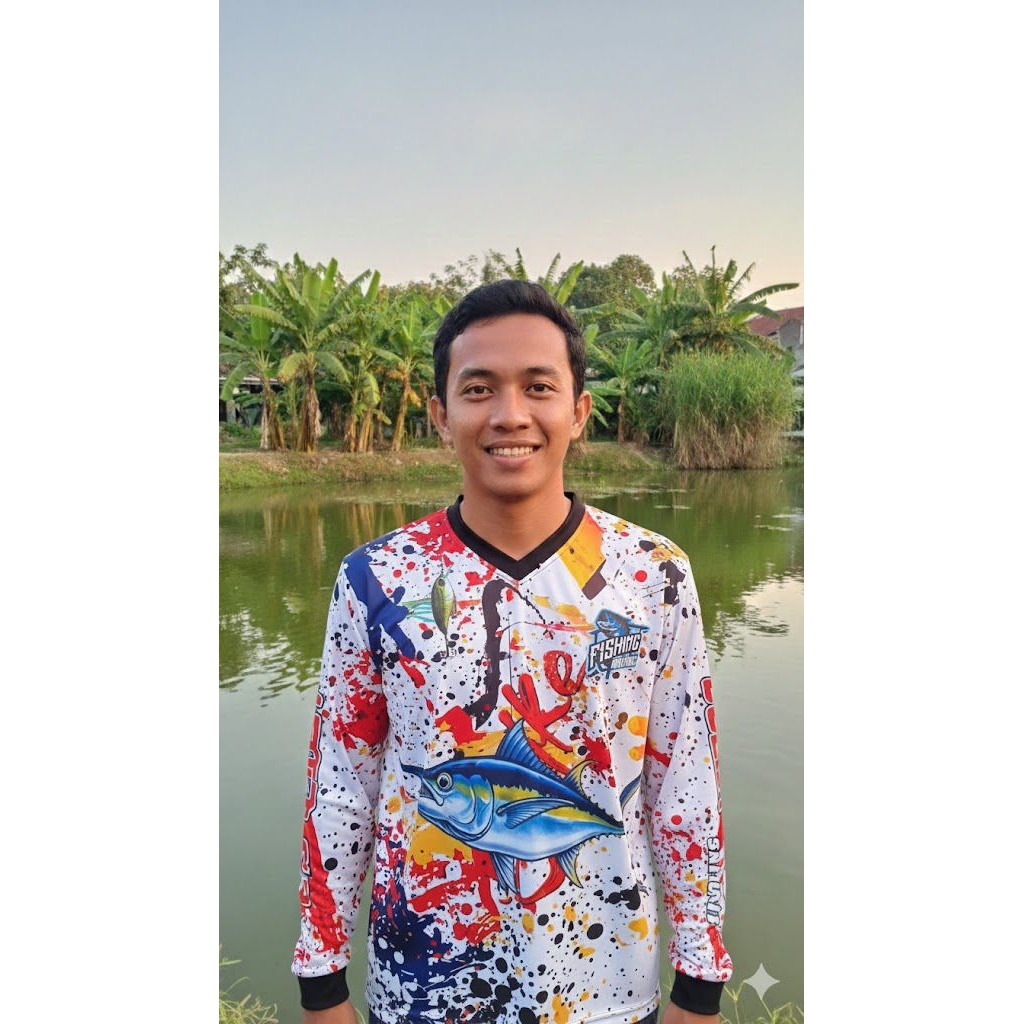 Kaos Jersey Mancing Ikan Fishing Model Oblong Fullprinting Lengan Panjang Terbaru Ukuran M L