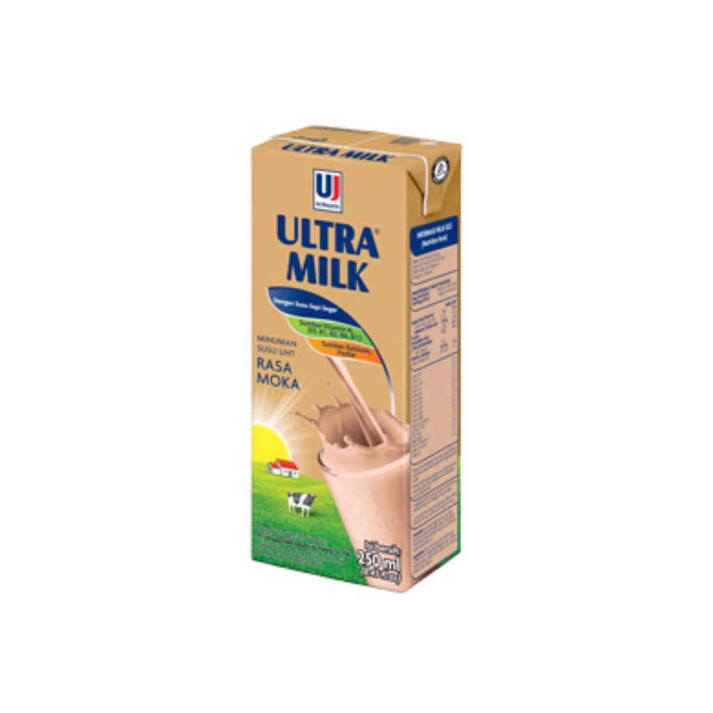Susu UHT Ultra Milk Rasa Moka 200ml - 1 dus 24 kotak