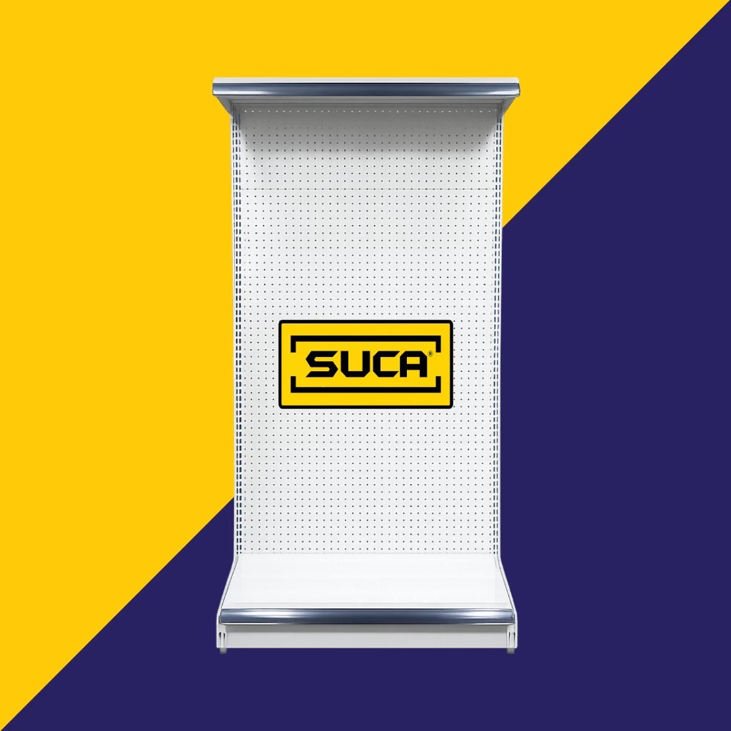 Rak Gondola Wall A21 / A18 Backplate dengan Gantungan Hooks