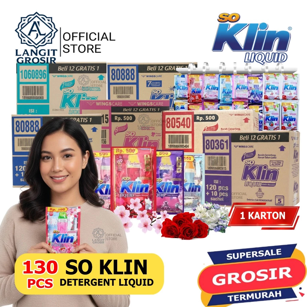 SO KLIN Liquid Deterjen Cair Harga 1 DUS Atau Karton