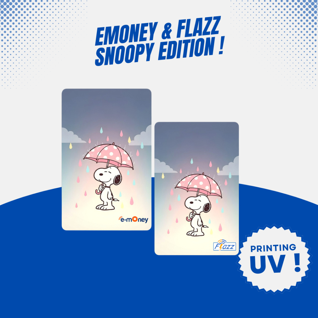 Kartu Emoney / Flazz Gen 2 Snoopy Edition - Kartu Etoll BCA Mandiri GEN 2 Support NFC