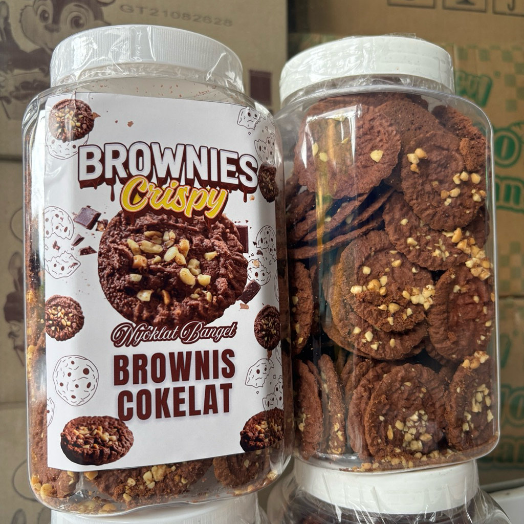 BROWNIES CRISPY TOPLES BROWNIES CRISPY ENAK FULL KACANG 475GR