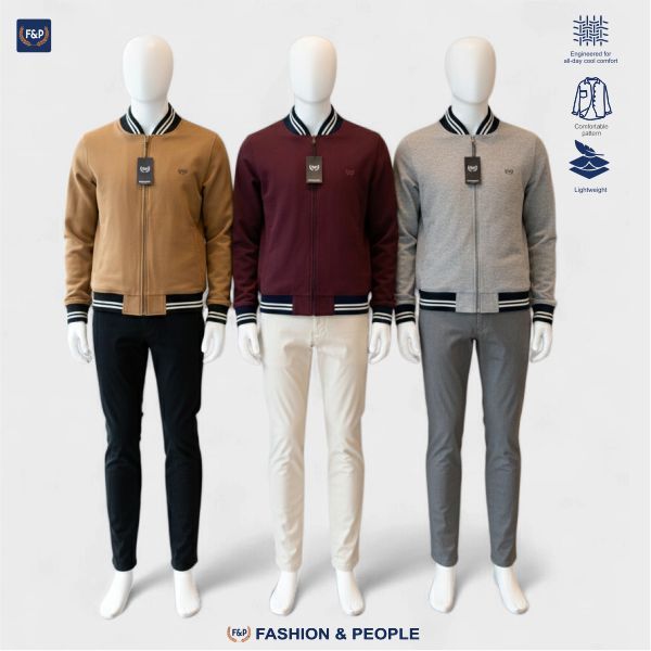 Jaket Bomber Polos – Classic Basic Series