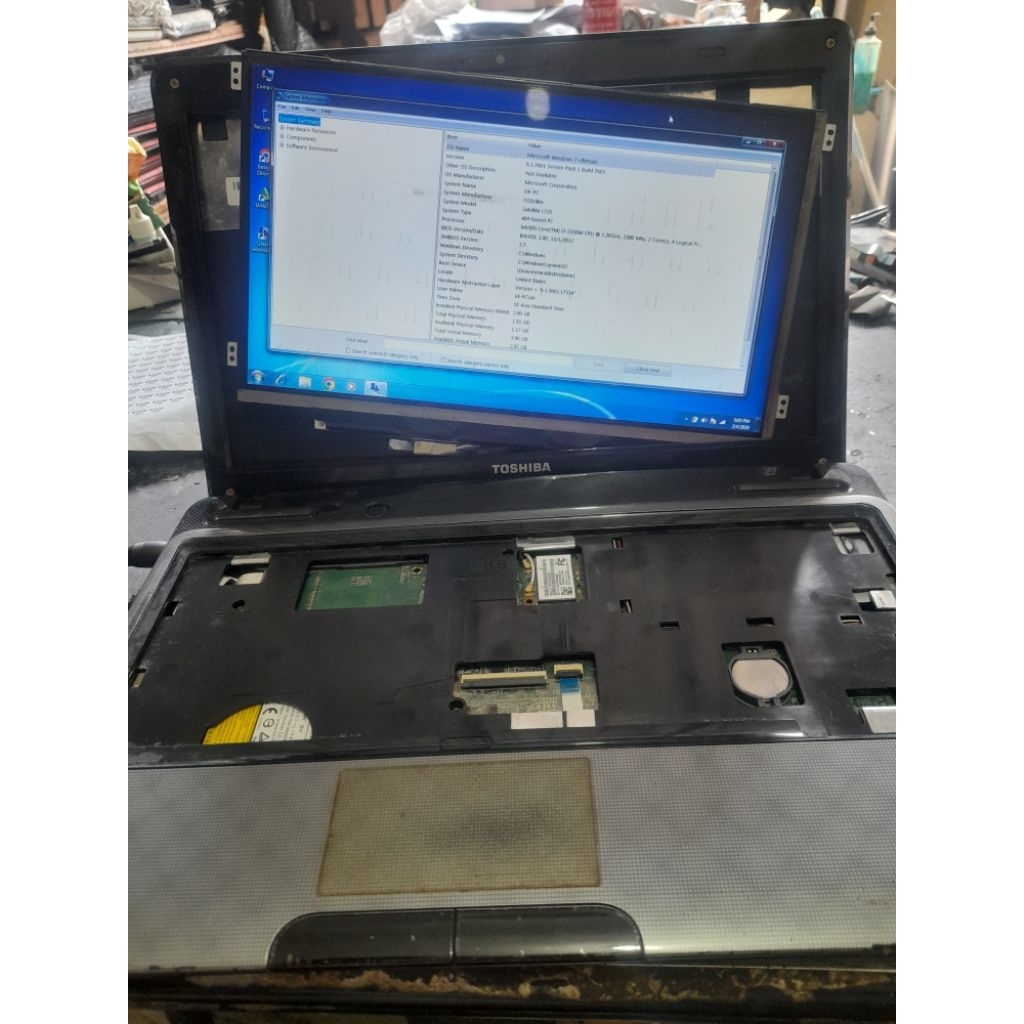 Motherboard toshiba l735 intel core i3-2350m