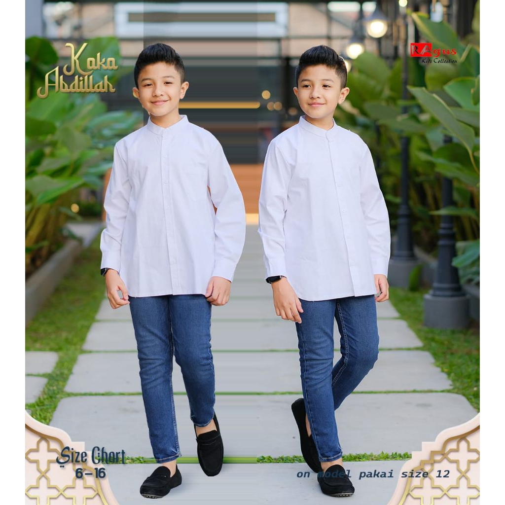 Koko Abdillah Kemko Putih Lengan Panjang by Ragus