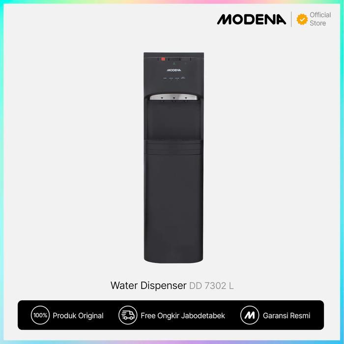 Modena DD 7302 L Dispenser Galon Bawah Low Watt Hitam