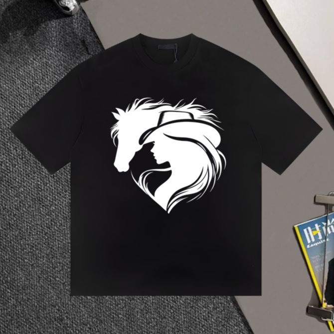 ISANNY KUDA COWBOY LOVE LOGO T-SHIRT UNISEX OVERSIZE