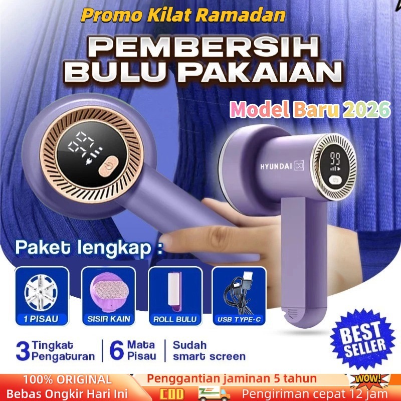 HYUNDAI - Pembersih Bulu Pakaian, Alat Pembersih Bulu Baju Elektrik, Penyedot Bulu Pakaian, Pembersi