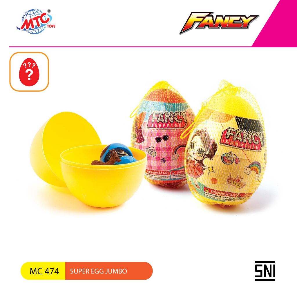 Mainan Anak Telur Besar Edukasi Super Egg Jumbo Fancy Surprise Egg Perempuan Viral Murah TMC 474