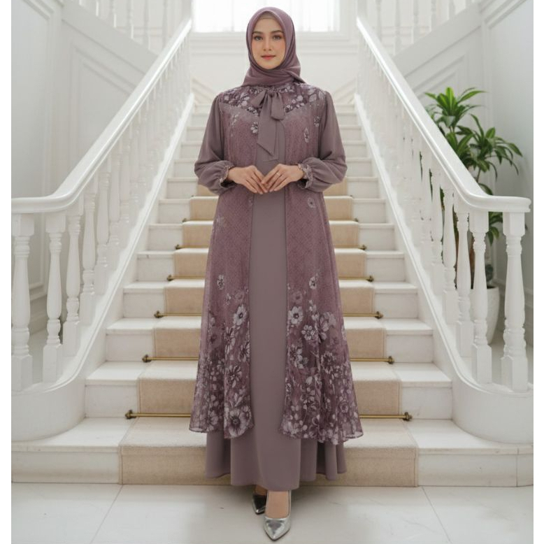 FLORA DRESS TARO| ROMPI LEPAS PASANG | GAMIS CERUTY | DRESS WANITA