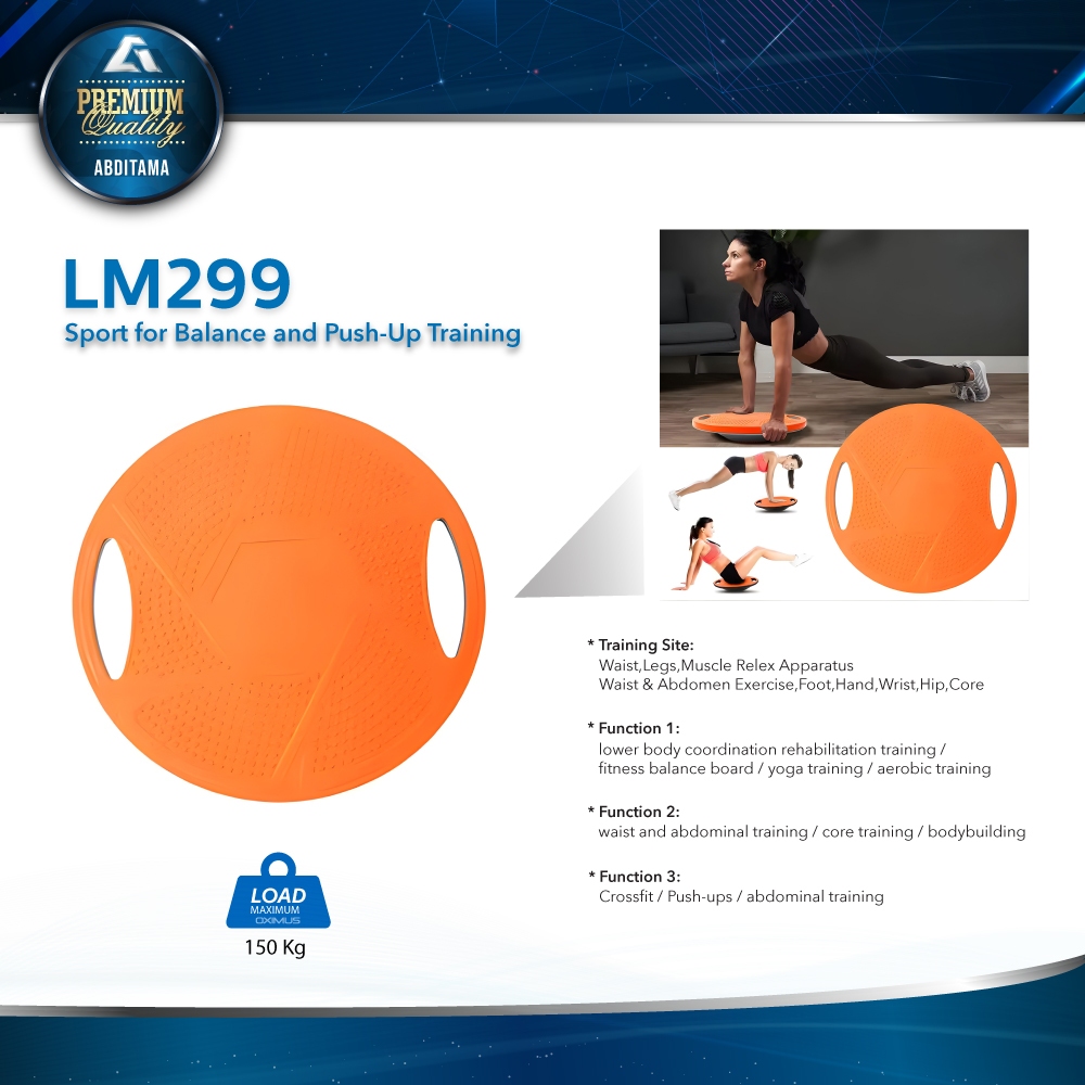 NEW LM299 Balance Board 360 Derajat Anti Slip Portable Papan Latihan Keseimbangan Yoga Core