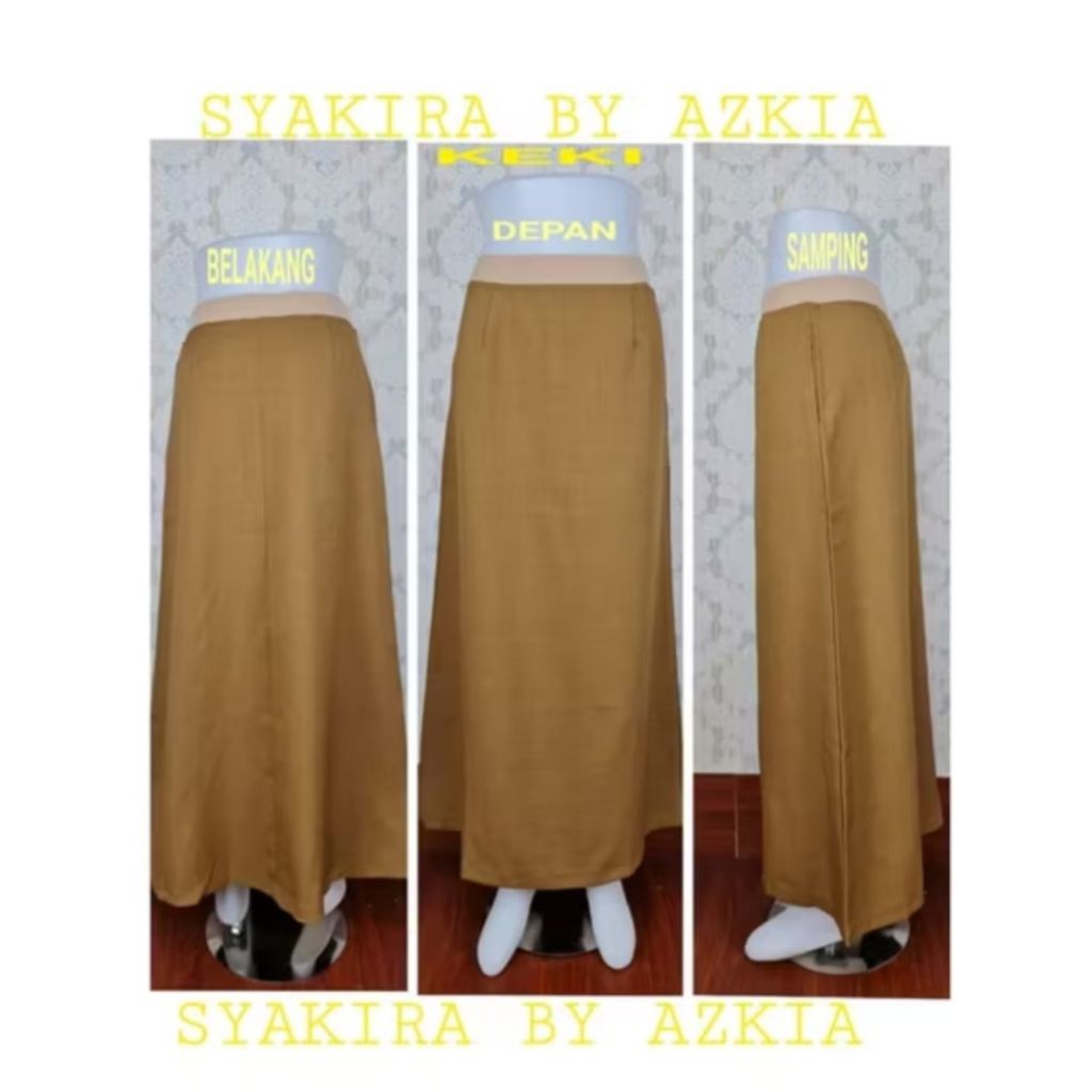 rok kerja syakira, rok span dan rok letter A, warna pemda,,pns
