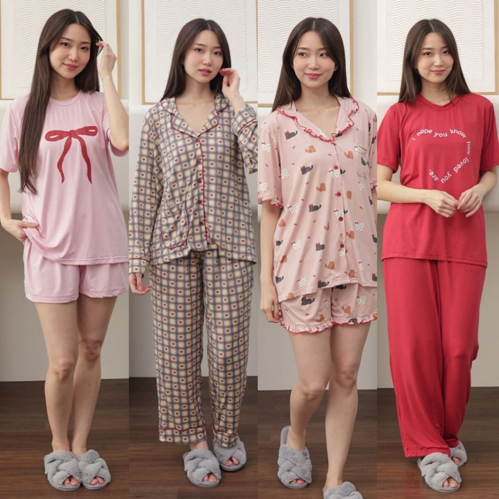 Cielyn | TENCEL™️| Valentine Series | Piyama Wanita Dewasa