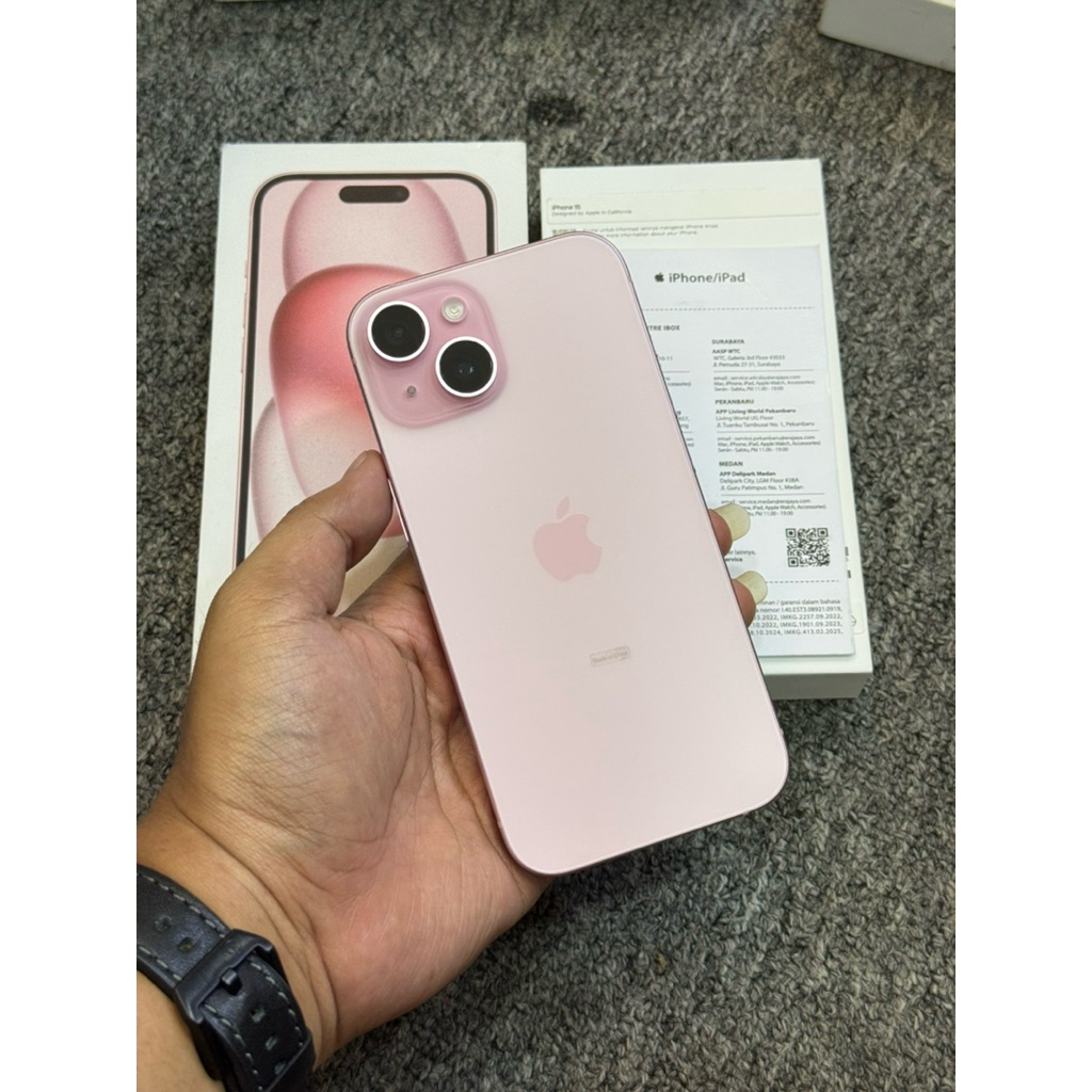 iphone 15 128 second likenew warna pink