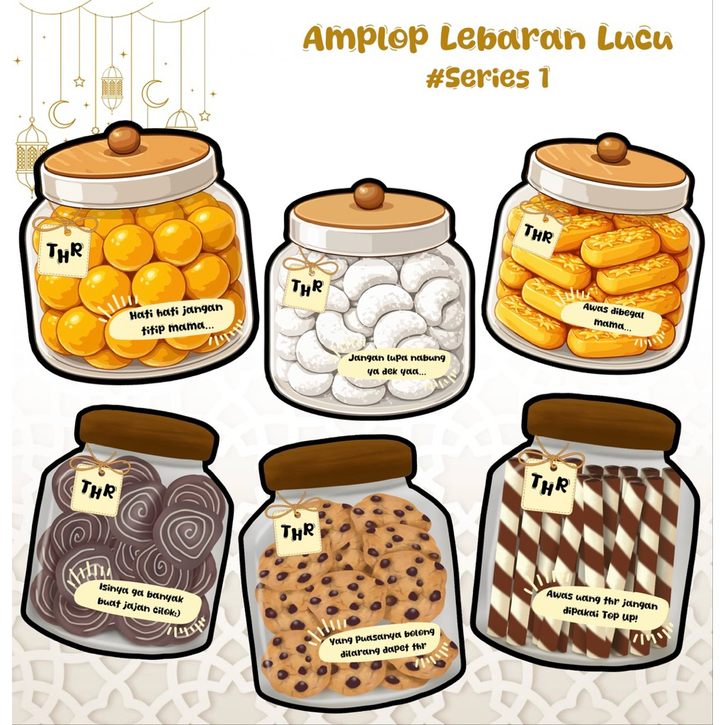 AmplopLebaranSeriesKueToples|AmplopCustom|BahanArtpaperTebal210gsm